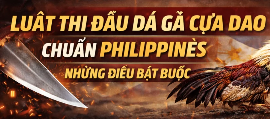 Luật Thi Đấu Đá Gà Cựa Dao Chuẩn Philippines – Những Điều Bắt Buộc Phải Biết